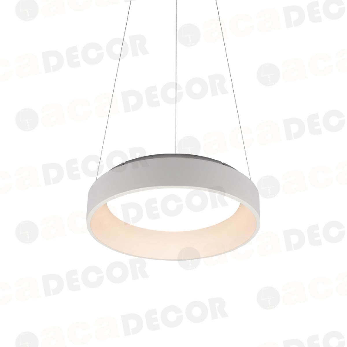 ACA ΚΡΕΜΑΣΤΟ Φ/Σ LED 34W 3000K 1700LM ΛΕΥΚΟ ΜΕΤΑΛΛΙΚΟ D45XH120CM APOLLO