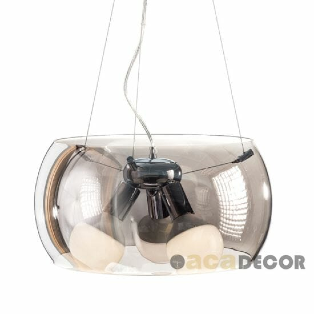 ACA ΚΡΕΜΑΣΤΟ 3Χ60W E27 Φ40 Η128 ΓΥΑΛΙ ΦΙΜΕ PONTIAC