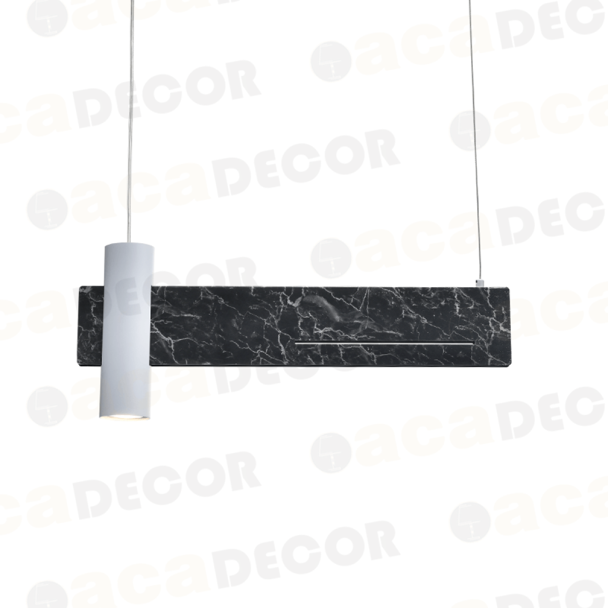 ACA ΚΡΕΜΑΣΤΟ Φ/Σ LED 1XGU10+ 12W LED 3000K 960LM ΑΠΟΧΡ.ΜΑΥΡΟΥ ΜΑΡΜΑΡΟΥ ΜΕΤ/ΚΟ 60Χ7ΧΗ120CM LINEA