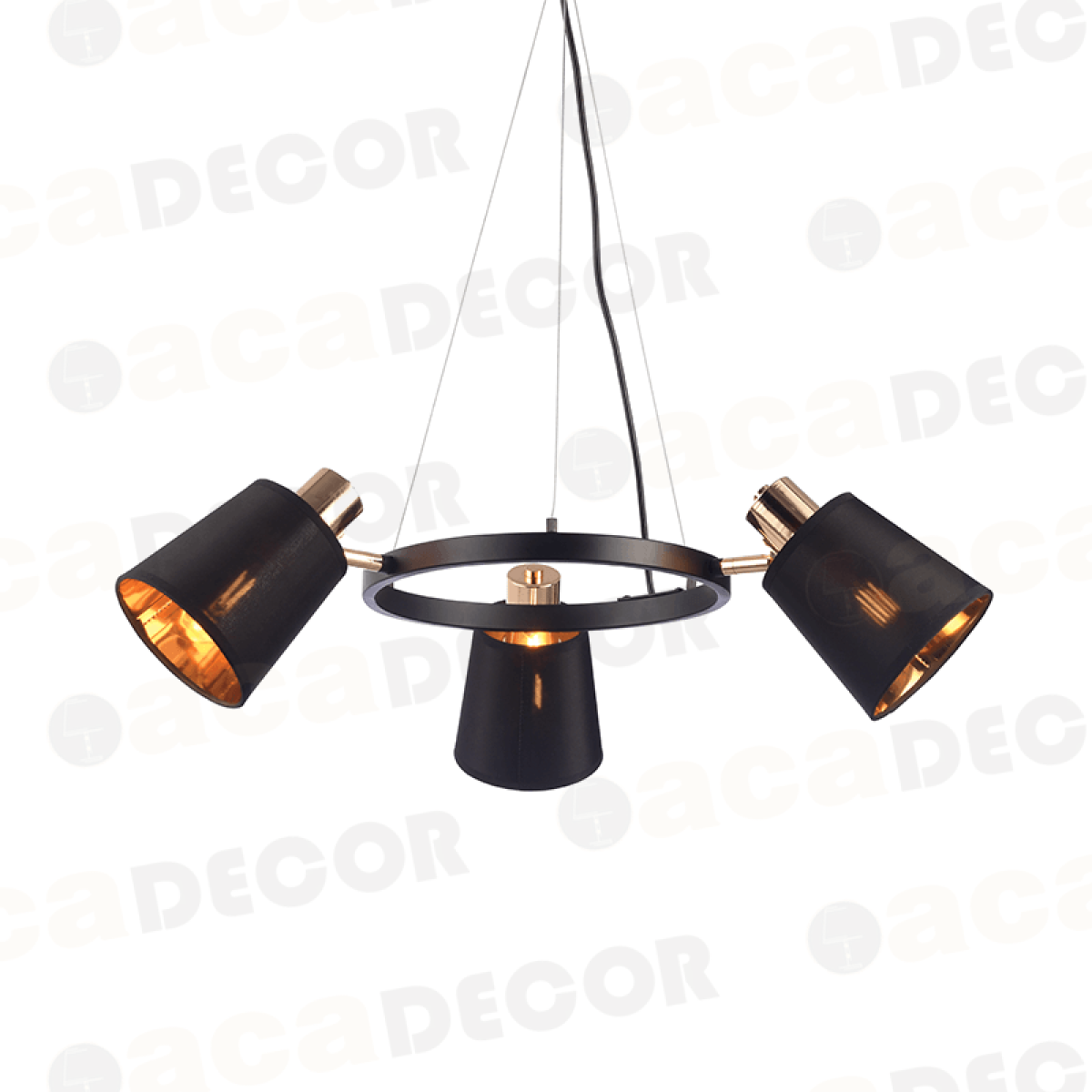 ACA ΚΡΕΜΑΣΤΟ Φ/Σ 3ΧΕ14 ΜΑΥΡΟ ΜΕΤ/ΚΟ+ ΑΜΠΑΖΟΥΡ D63XH100CM NORMA