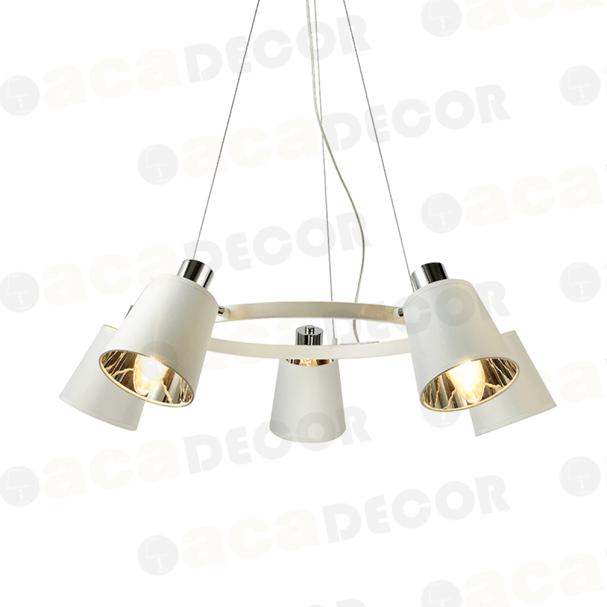 ACA ΚΡΕΜΑΣΤΟ Φ/Σ 5ΧΕ14 ΛΕΥΚΟ ΜΕΤ/ΚΟ+ΑΜΠΑΖΟΥΡ D73XH100CM NORMA