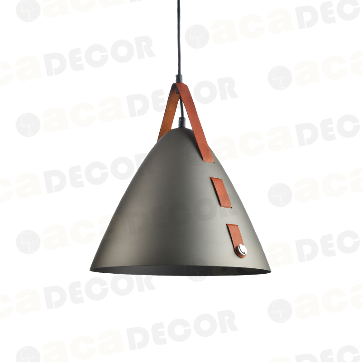 ACA ΚΡΕΜΑΣΤΟ Φ/Σ 1ΧΕ27 ΜΑΥΡΟ ΜΕΤ/ΚΟ+ΔΕΡΜΑ D33XH100CM NAOMI