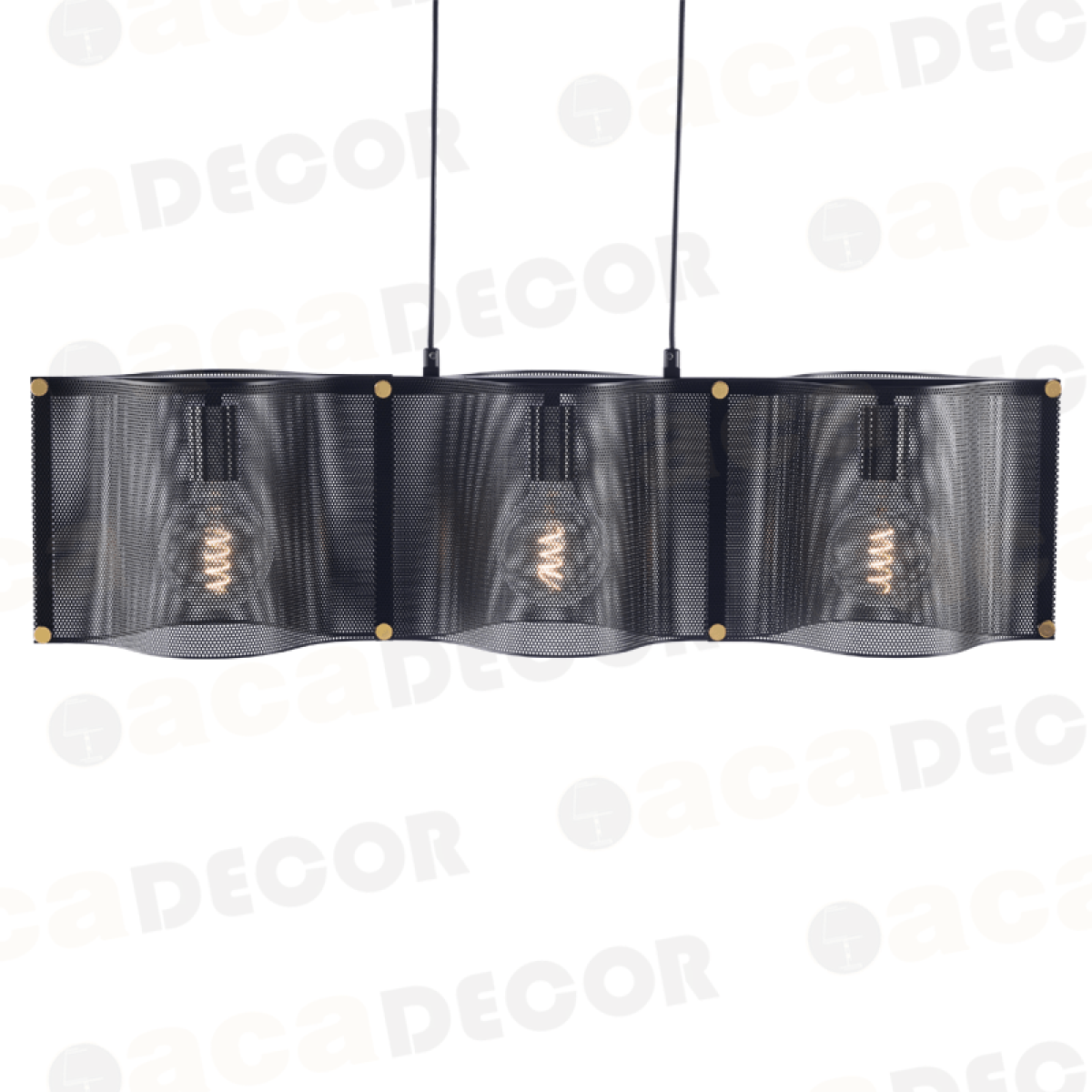 ACA ΚΡΕΜΑΣΤΟ Φ/Σ 3ΧΕ27 ΜΑΥΡΟ ΜΕΤΑΛΛΙΚΟ 85X20XH120CM MORDOR