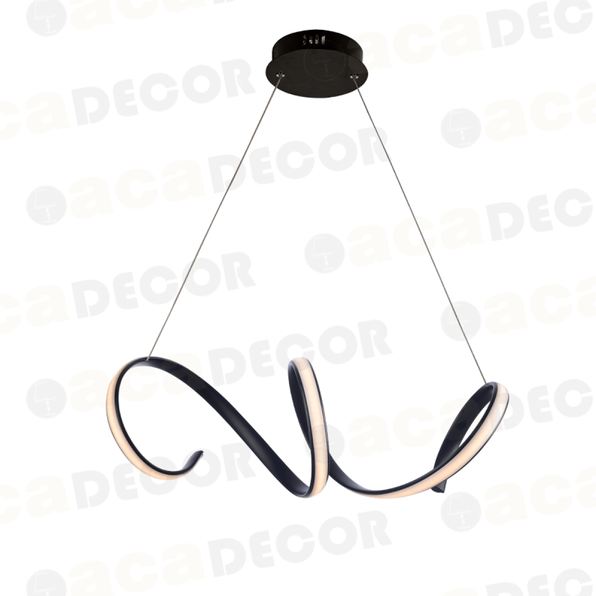 ACA ΚΡΕΜΑΣΤΟ Φ/Σ LED 40W 3000K 2400LM ΜΑΥΡΟ ΑΛΟΥΜΙΝΙΟ 64X22ΧΗ120CM CLEO