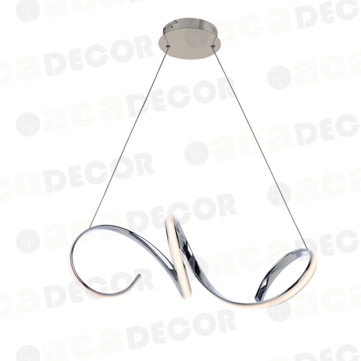 ACA ΚΡΕΜΑΣΤΟ Φ/Σ LED 40W 3000K 2400LM ΧΡΩΜΙΟ ΑΛΟΥΜΙΝΙΟ 64X22ΧΗ120CM CLEO