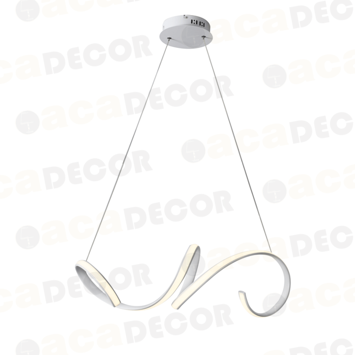 ACA ΚΡΕΜΑΣΤΟ Φ/Σ LED 40W 3000K 2400LM ΛΕΥΚΟ ΑΛΟΥΜΙΝΙΟ 64X22ΧΗ120CM CLEO