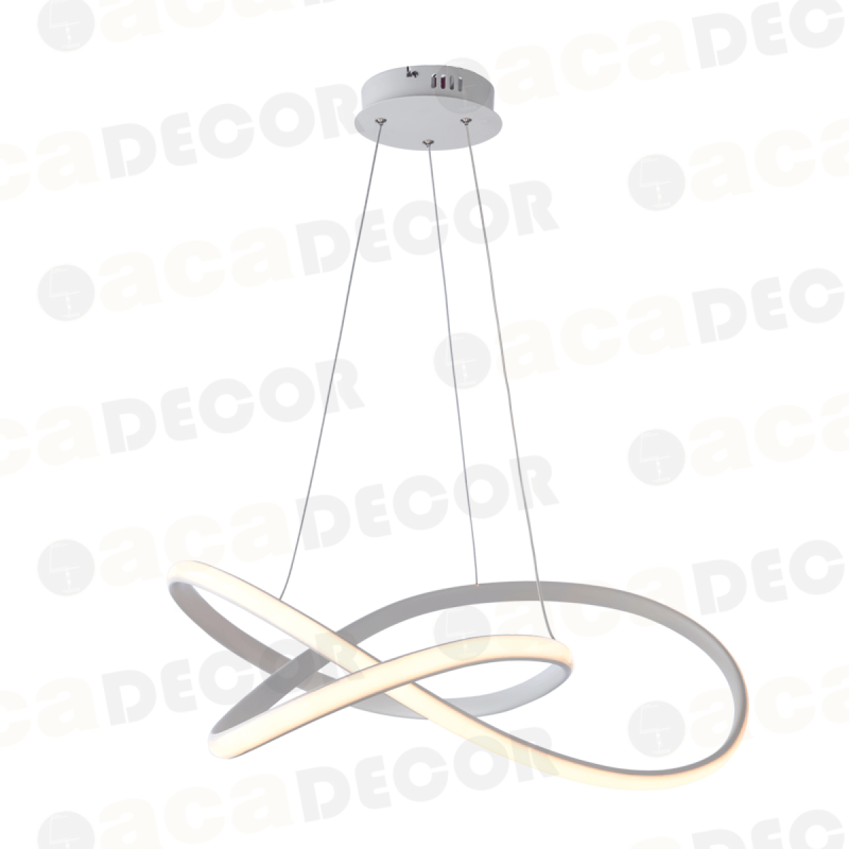 ACA ΚΡΕΜΑΣΤΟ Φ/Σ LED 48W 3000K 2880LM ΛΕΥΚΟ ΑΛΟΥΜΙΝΙΟ 48Χ44XΗ120CM GORDIUS
