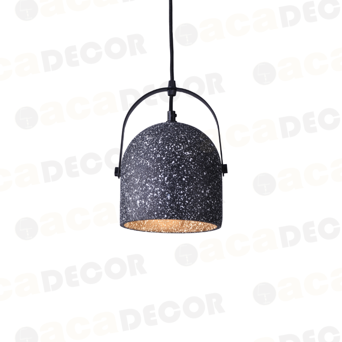 ACA ΚΡΕΜΑΣΤΟ Φ/Σ 1ΧΕ27 ΜΑΥΡΟ ΤΣΙΜΕΝΤΟ D16XH130CM CARAMELO