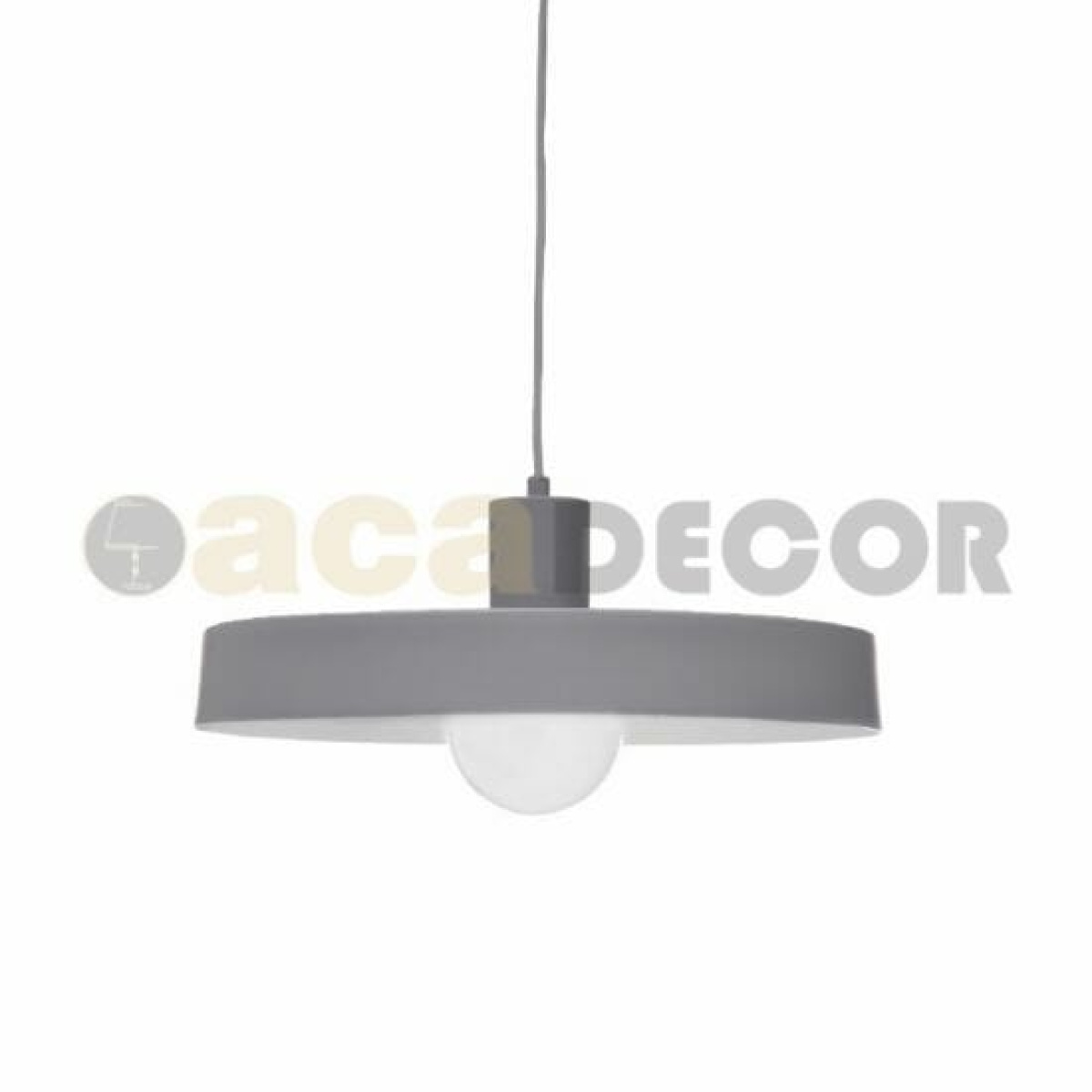ACA ΚΡΕΜΑΣΤΟ Φ/Σ 1ΧΕ27 ΜΕΤΑΛΛΙΚΟ ΓΚΡΙ Φ36ΧΗ120CM DOMENICA