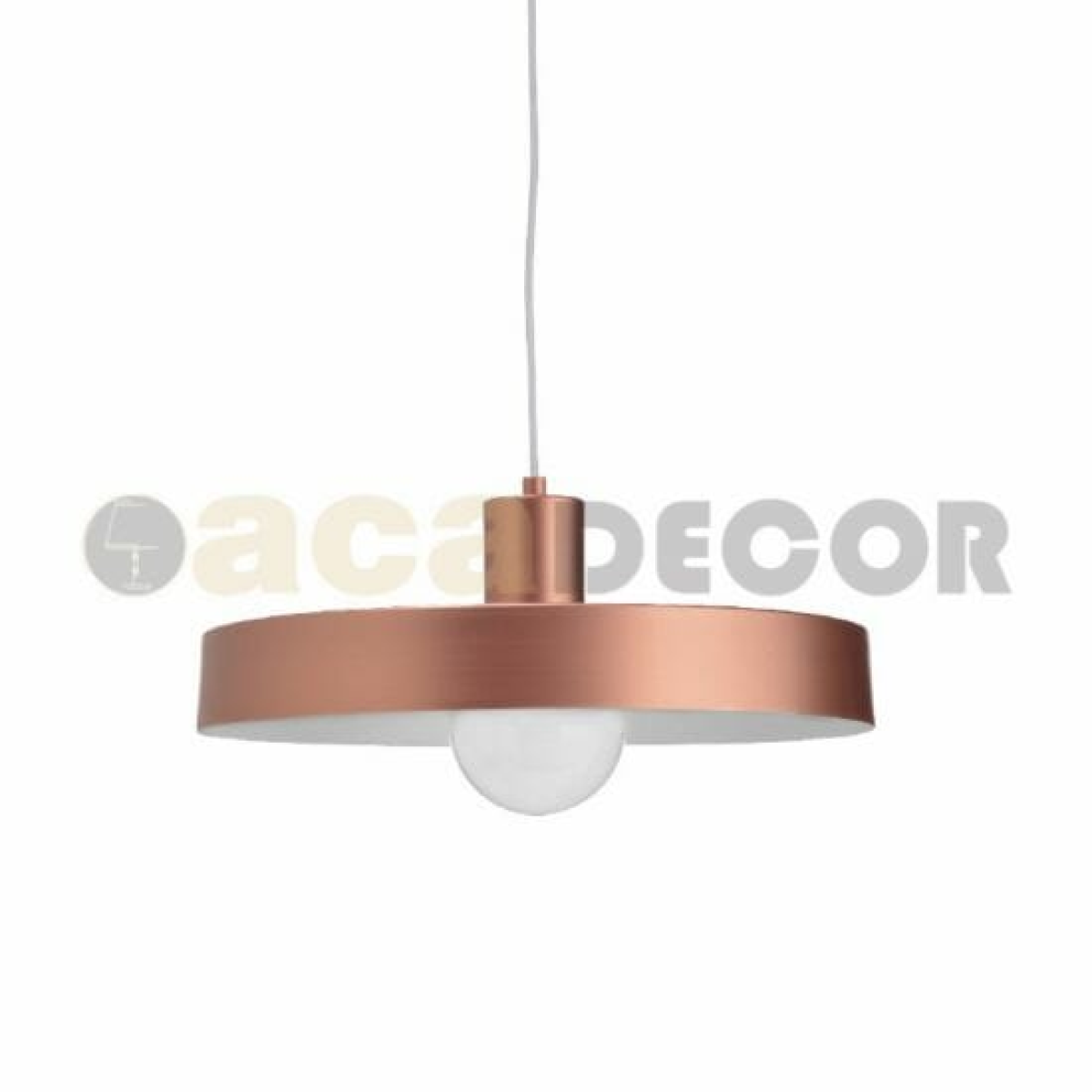 ACA ΚΡΕΜΑΣΤΟ Φ/Σ 1ΧΕ27 ΜΕΤΑΛΛΙΚΟ ΜΟΚΑ Φ36ΧΗ120CM DOMENICA