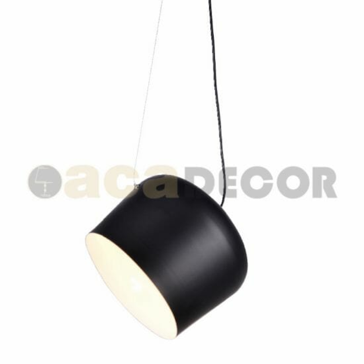 ACA ΚΡΕΜΑΣΤΟ Φ/Σ 1ΧΕ27 ΜΑΥΡΟ ΜΕΤΑΛΛΙΚΟ Φ27ΧΗ120CM NOVA
