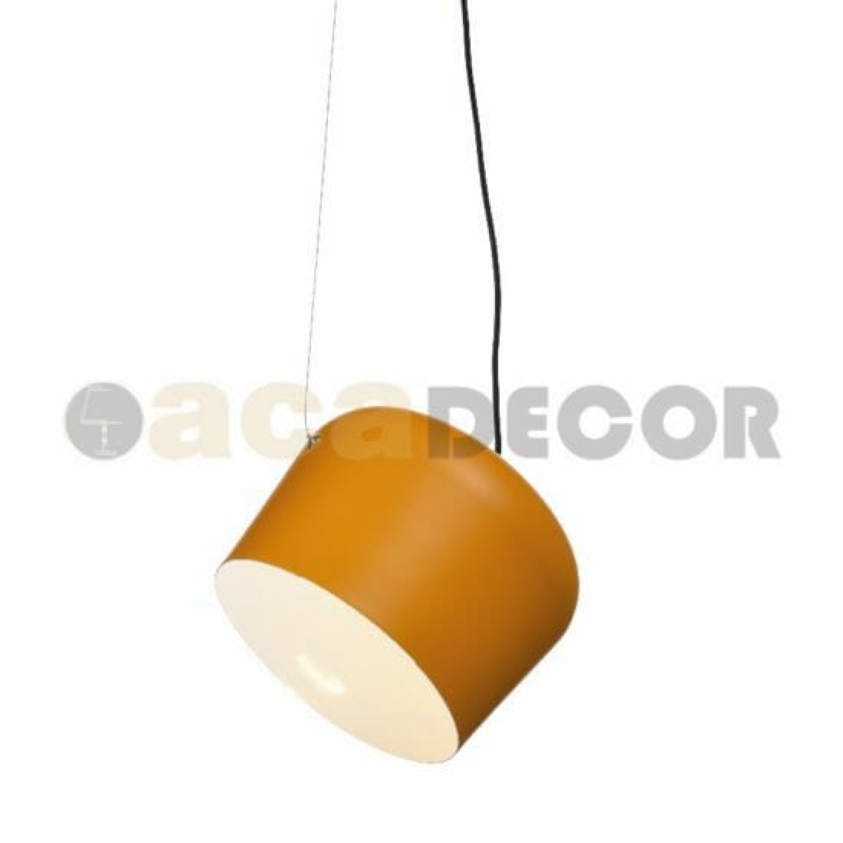 ACA ΚΡΕΜΑΣΤΟ Φ/Σ 1XE27 ΜΟΥΣΤΑΡΔΙ ΜΕΤΑΛΛΙΚΟ Φ27ΧΗ120CM NOVA
