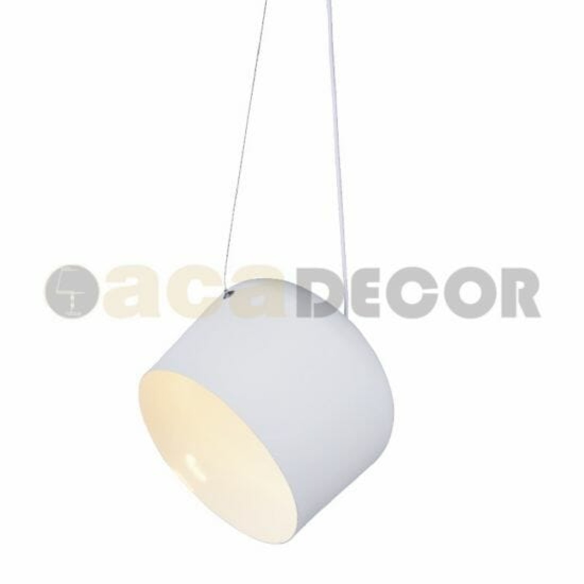 ACA ΚΡΕΜΑΣΤΟ Φ/Σ 1ΧΕ27 ΛΕΥΚΟ ΜΕΤΑΛΛΙΚΟ Φ27ΧΗ120CM NOVA