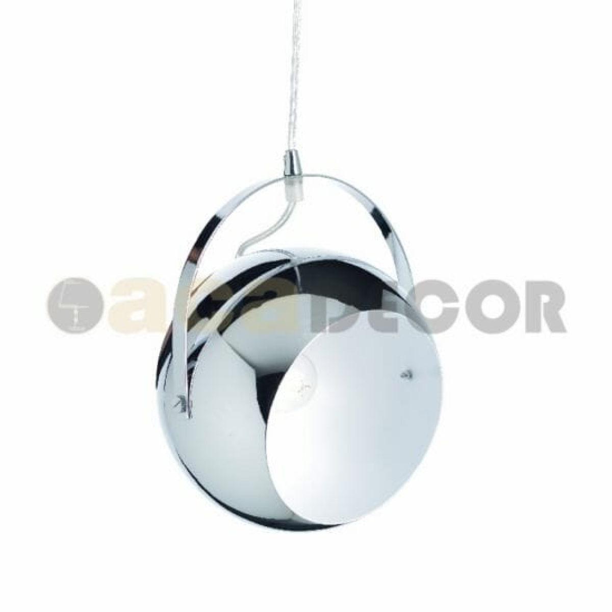 ACA ΚΡΕΜΑΣΤΟ Φ/Σ 1ΧΕ27 ΜΕΤΑΛΛΙΚΟ ΧΡΩΜΙΟ Φ20X120CM AKANES