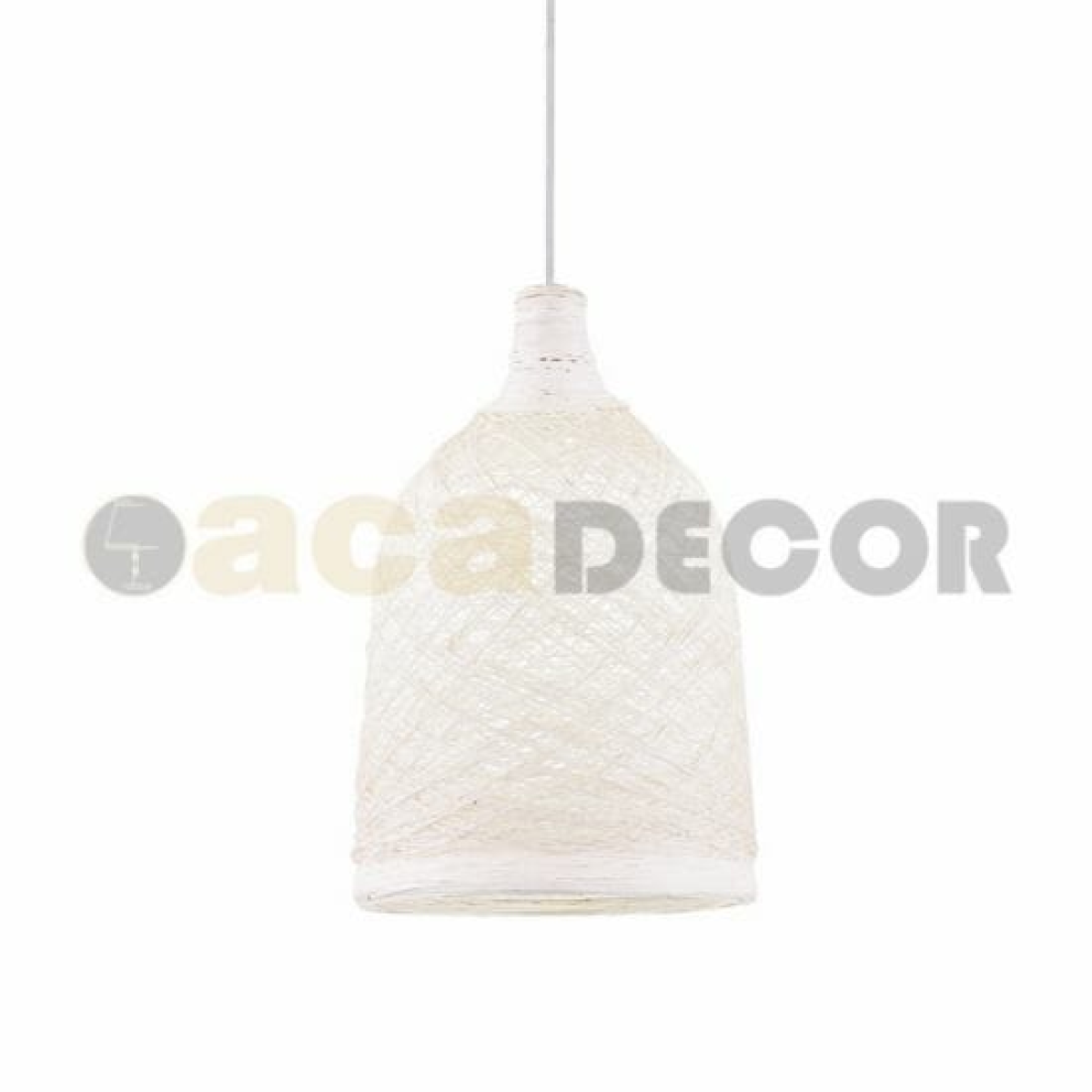 ACA ΚΡΕΜΑΣΤΟ Φ/Σ 1ΧΕ27 ΛΕΥΚΟ ΚΑΛΑΜΙ Φ27,5Χ115CM PETRA