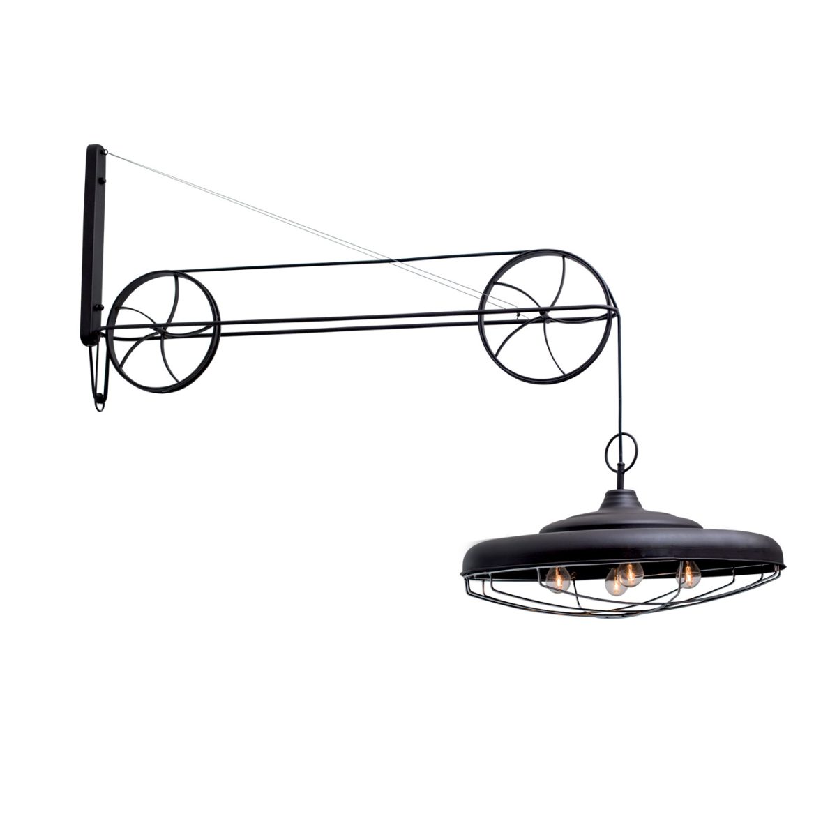 Home Lighting HL-5244 LIONEL BROWN RUSTY WALL LAMP