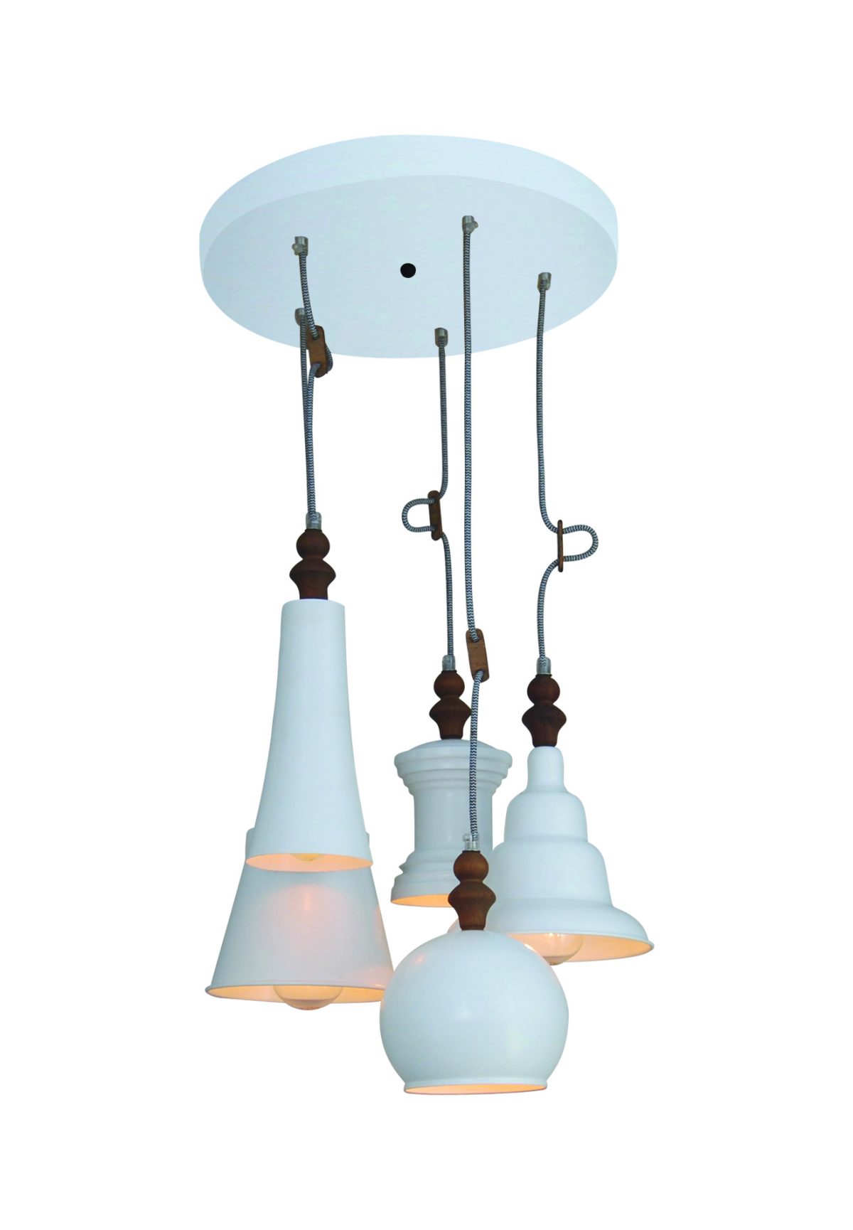 Home Lighting HL-052S-5P TRIXY WHITE PENDANT