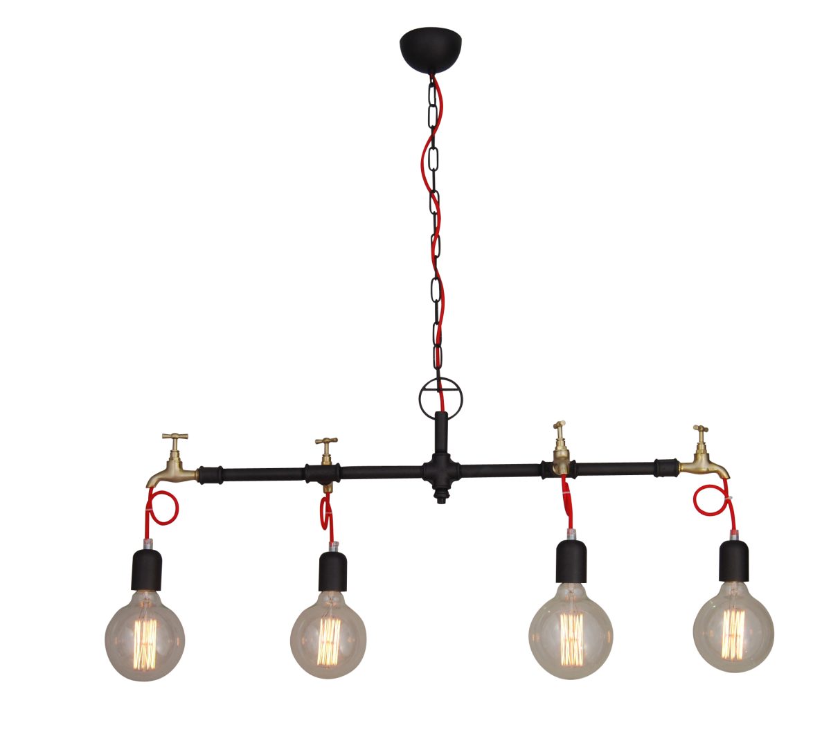 Home Lighting HL-083T-4 HIKARI BROWN RUSTY PENDANT