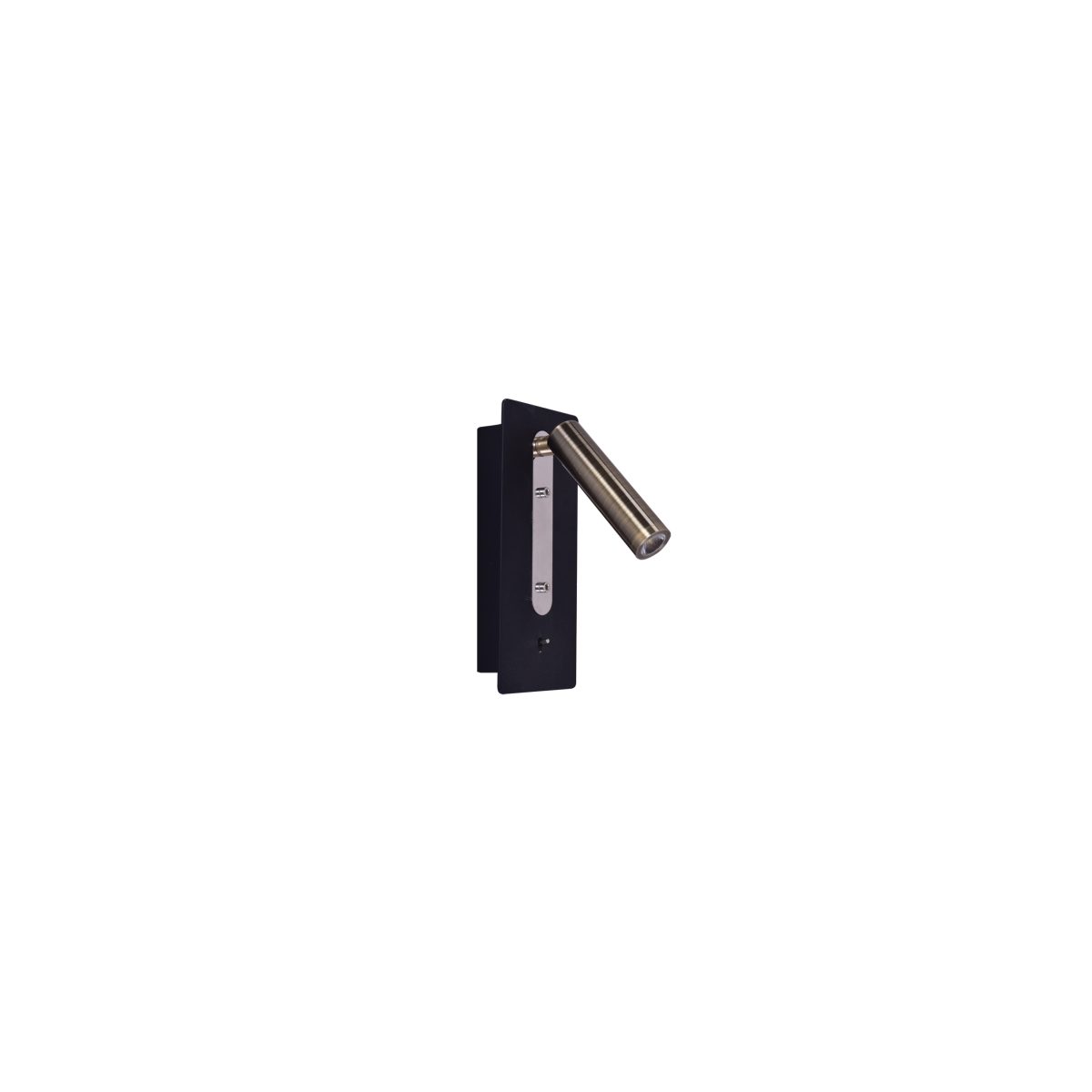 Home Lighting SE 129-1AB CRUZ WALL LAMP BLACK AND BRONZE 1B1