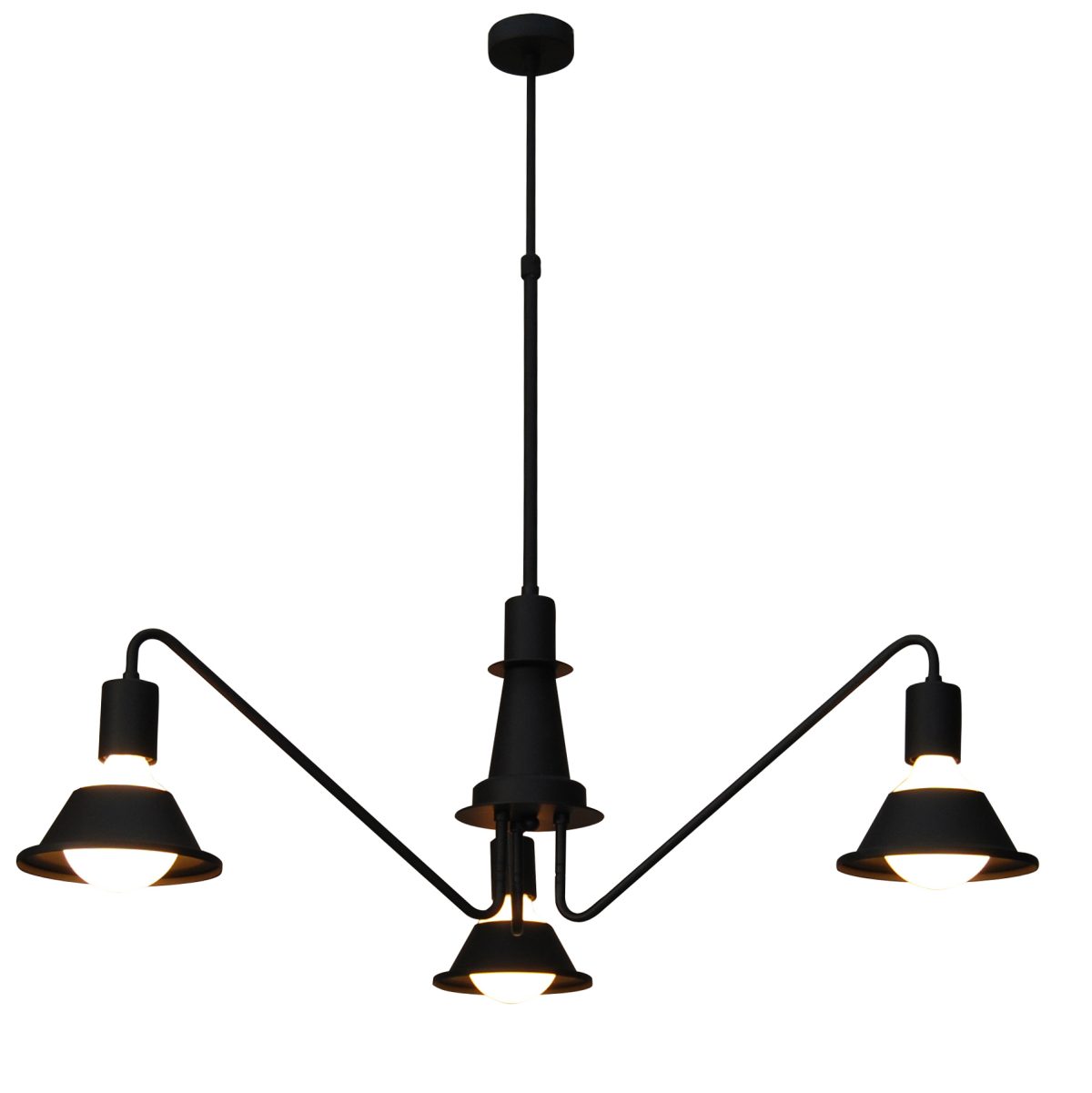 Home Lighting HL-3521-3 EMILY OLD BRONZE & WHITE PENDANT
