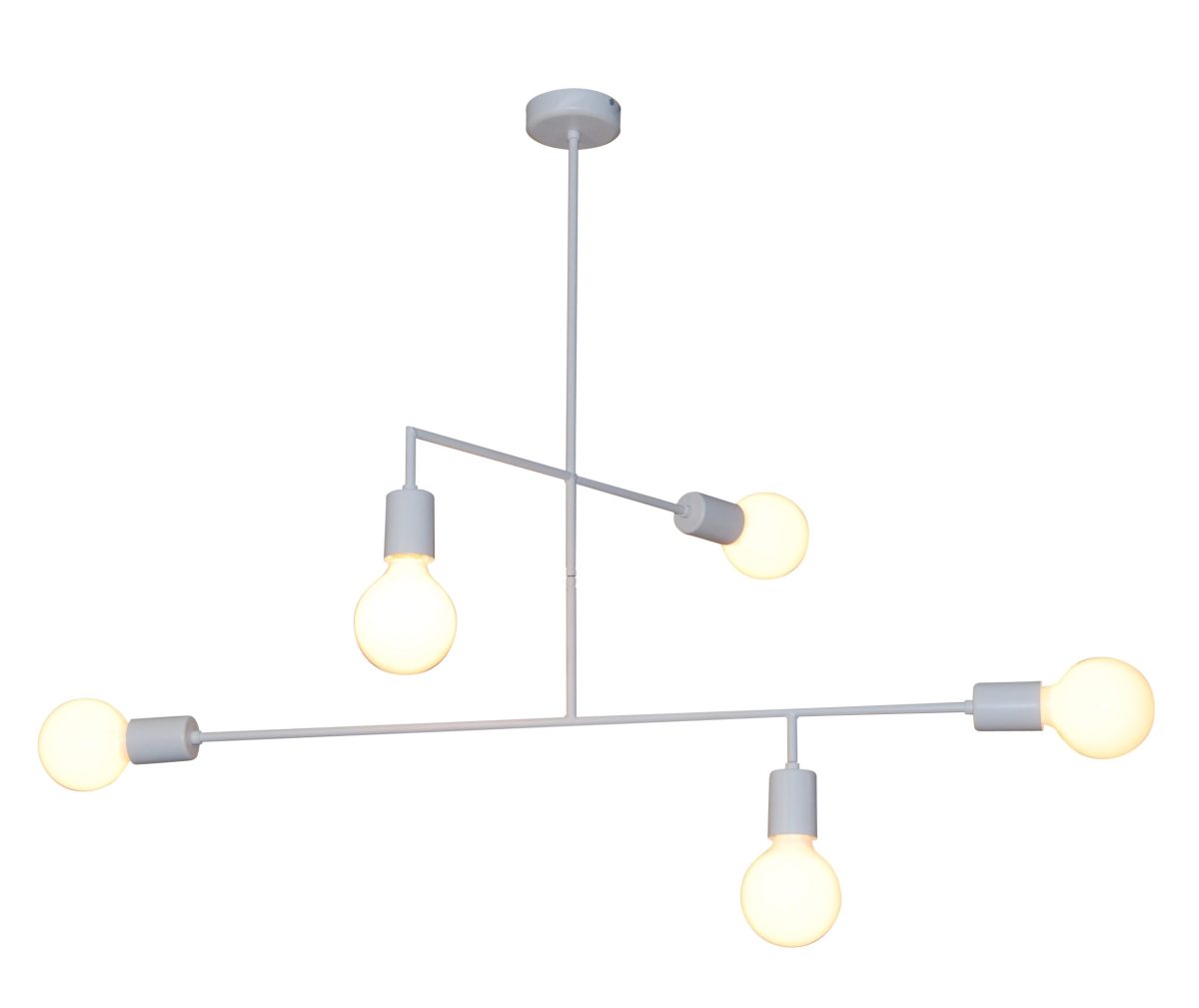 Home Lighting HL-3525-5 RODNEY WHITE PENDANT - Image 2