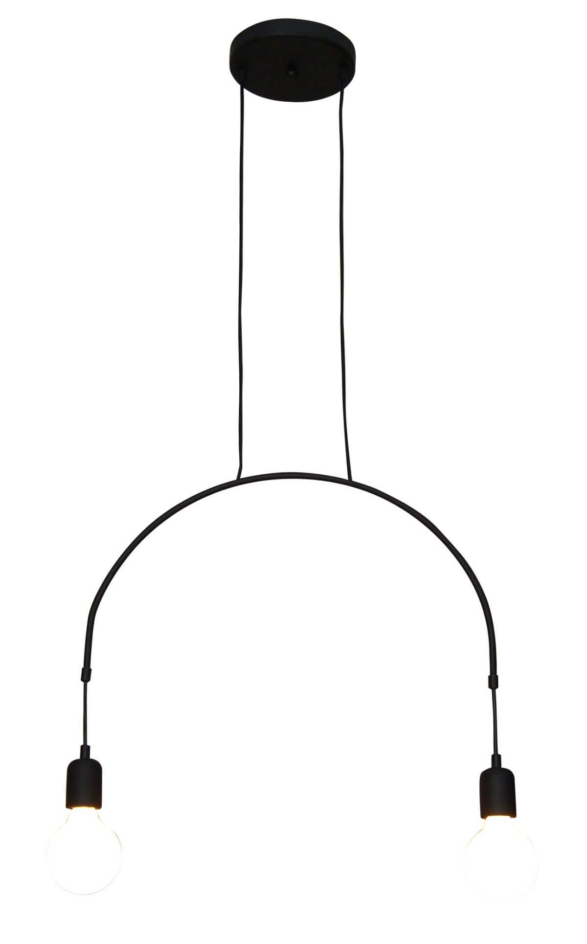 Home Lighting HL-3527-2 EVERDINA BLACK PENDANT