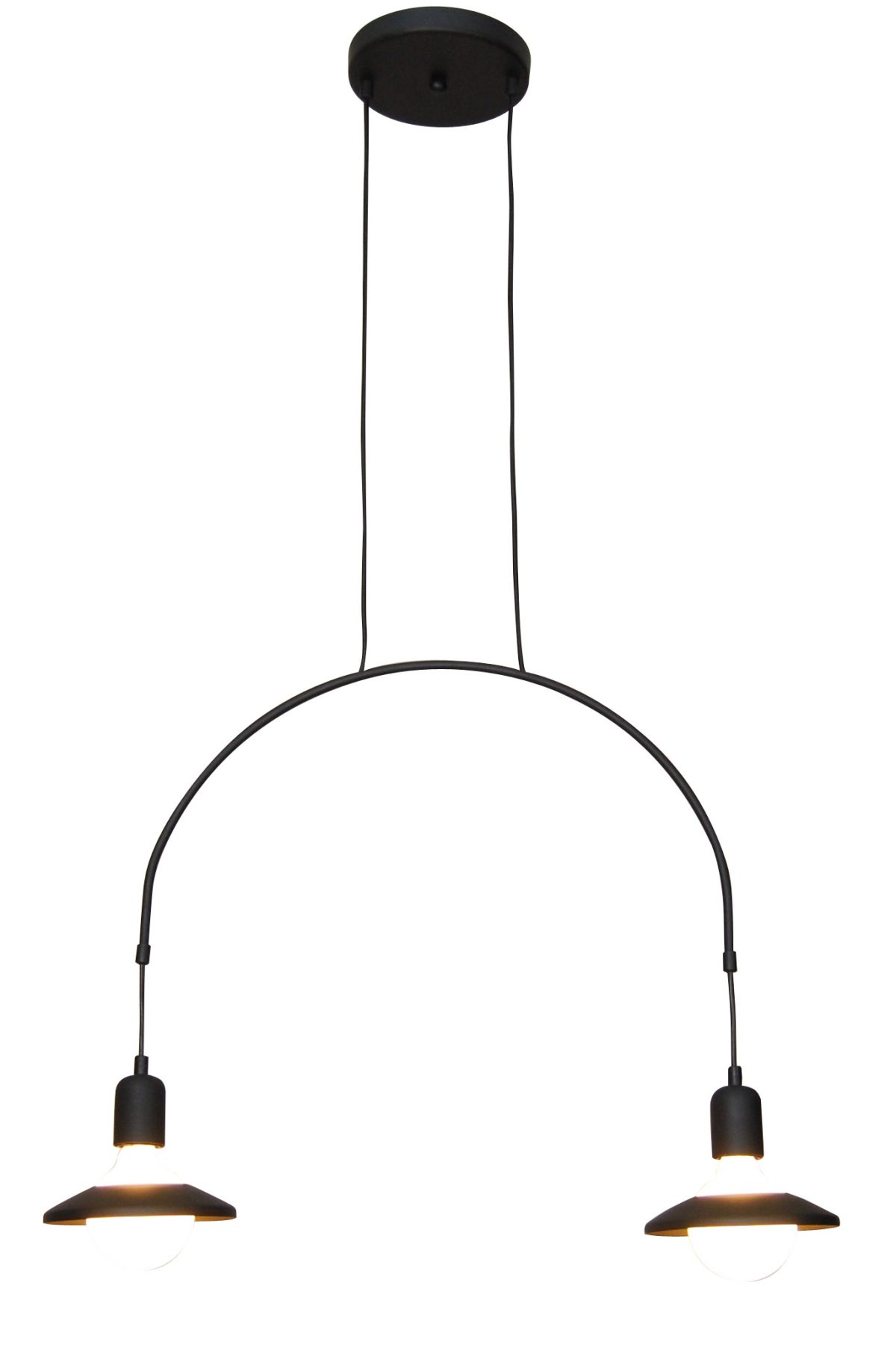 Home Lighting HL-3528-2 EVERDINA BLACK PENDANT