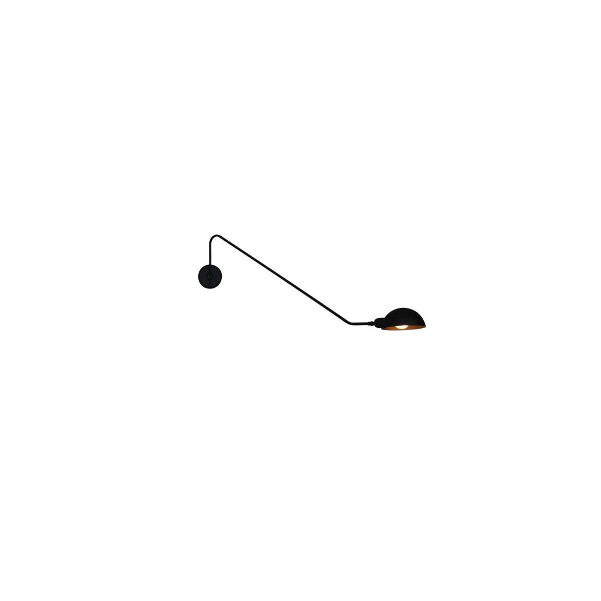 Home Lighting HL-3547-1 L MASON BLACK WALL LAMP