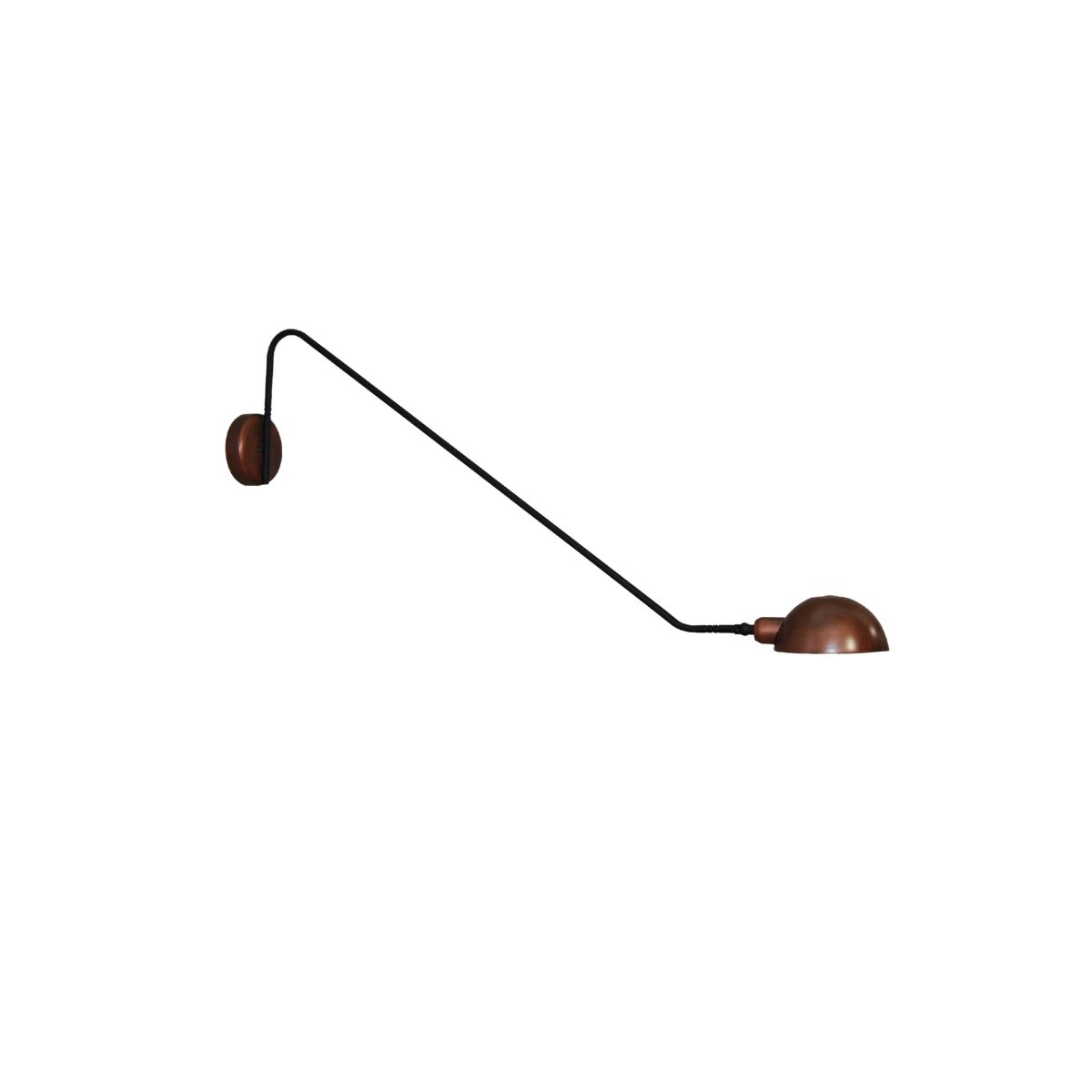 Home Lighting HL-3547-1 L MASON OLD COPPER & BLACK WALL LAMP