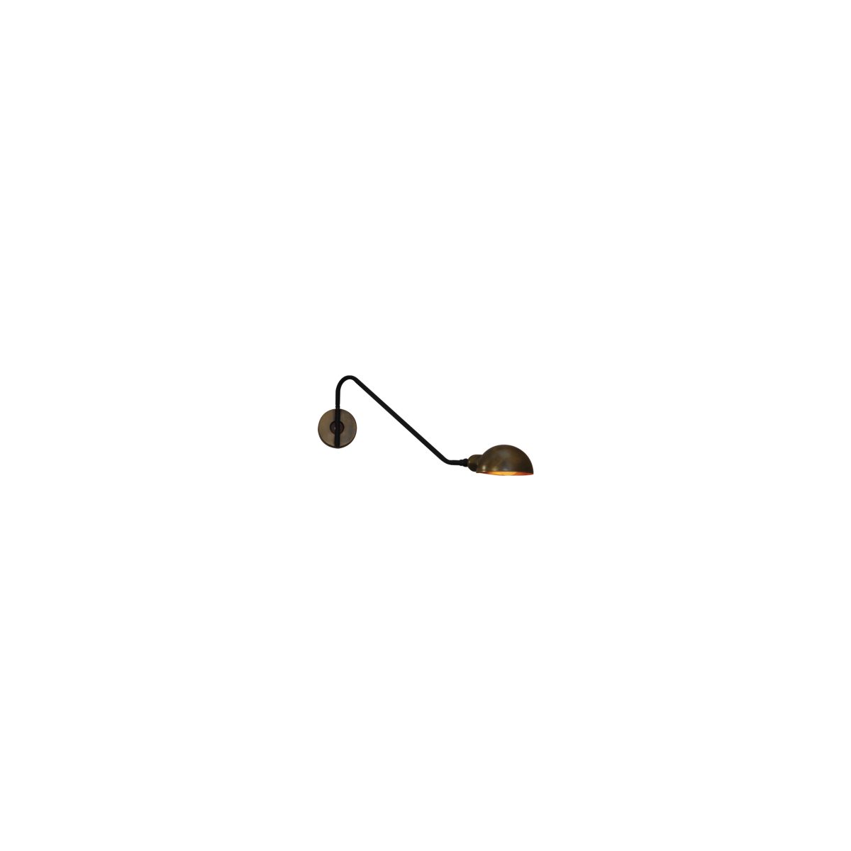Home Lighting HL-3548-1 S MASON OLD BRONZE & BLACK WALL LAMP
