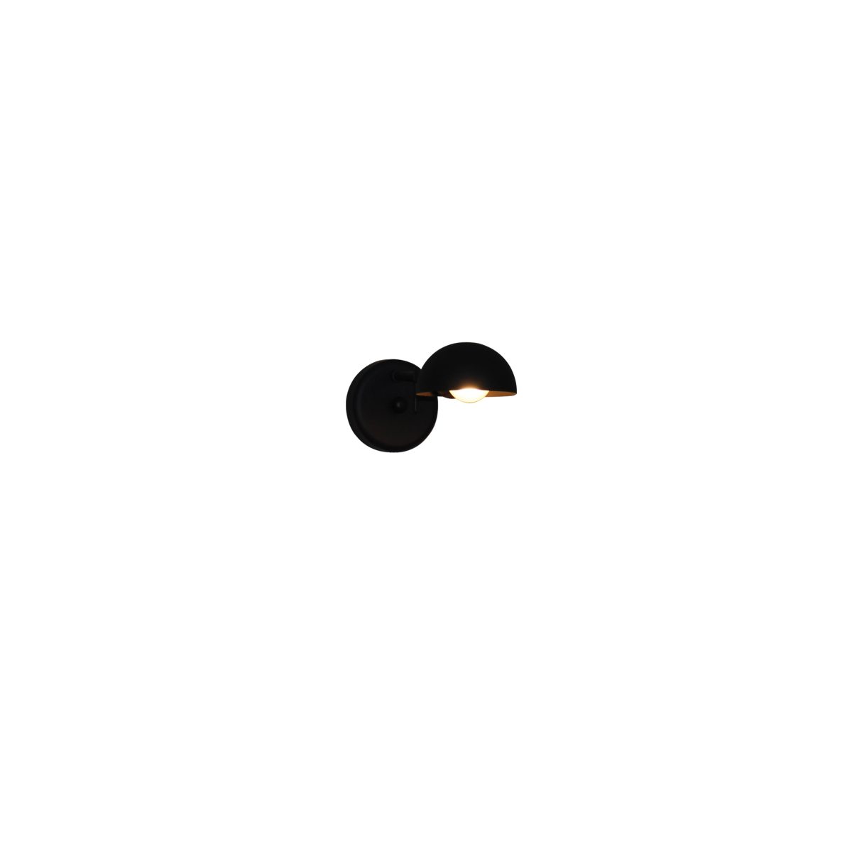 Home Lighting HL-3531-1 S ALISON BLACK WALL LAMP