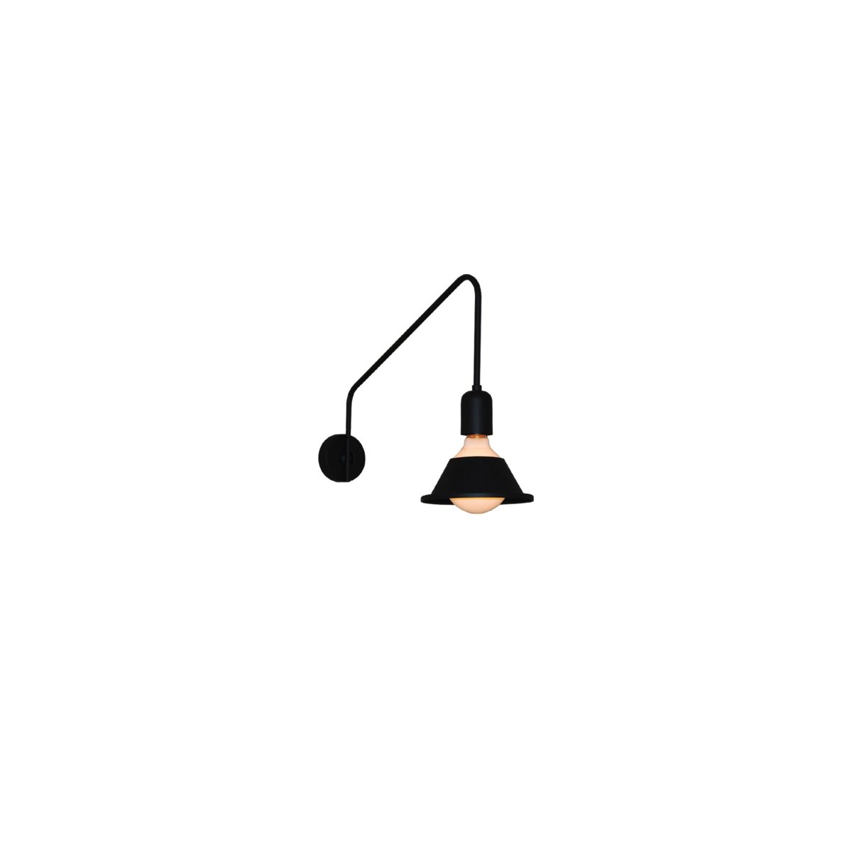Home Lighting HL-3549-1L  MALA BLACK WALL LAMP