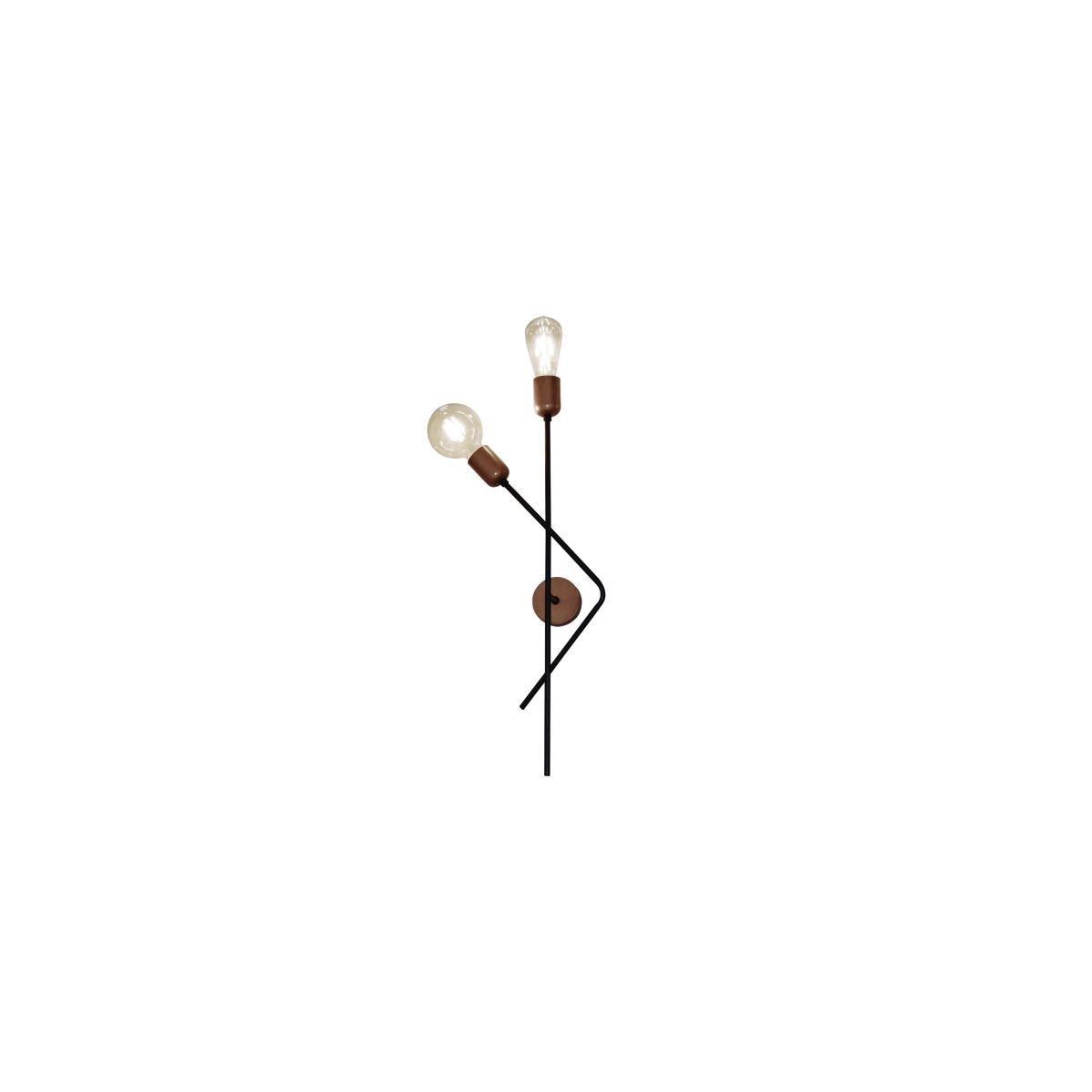 Home Lighting HL-3561-2 SKYE OLD BRONZE & BLACK WALL LAMP