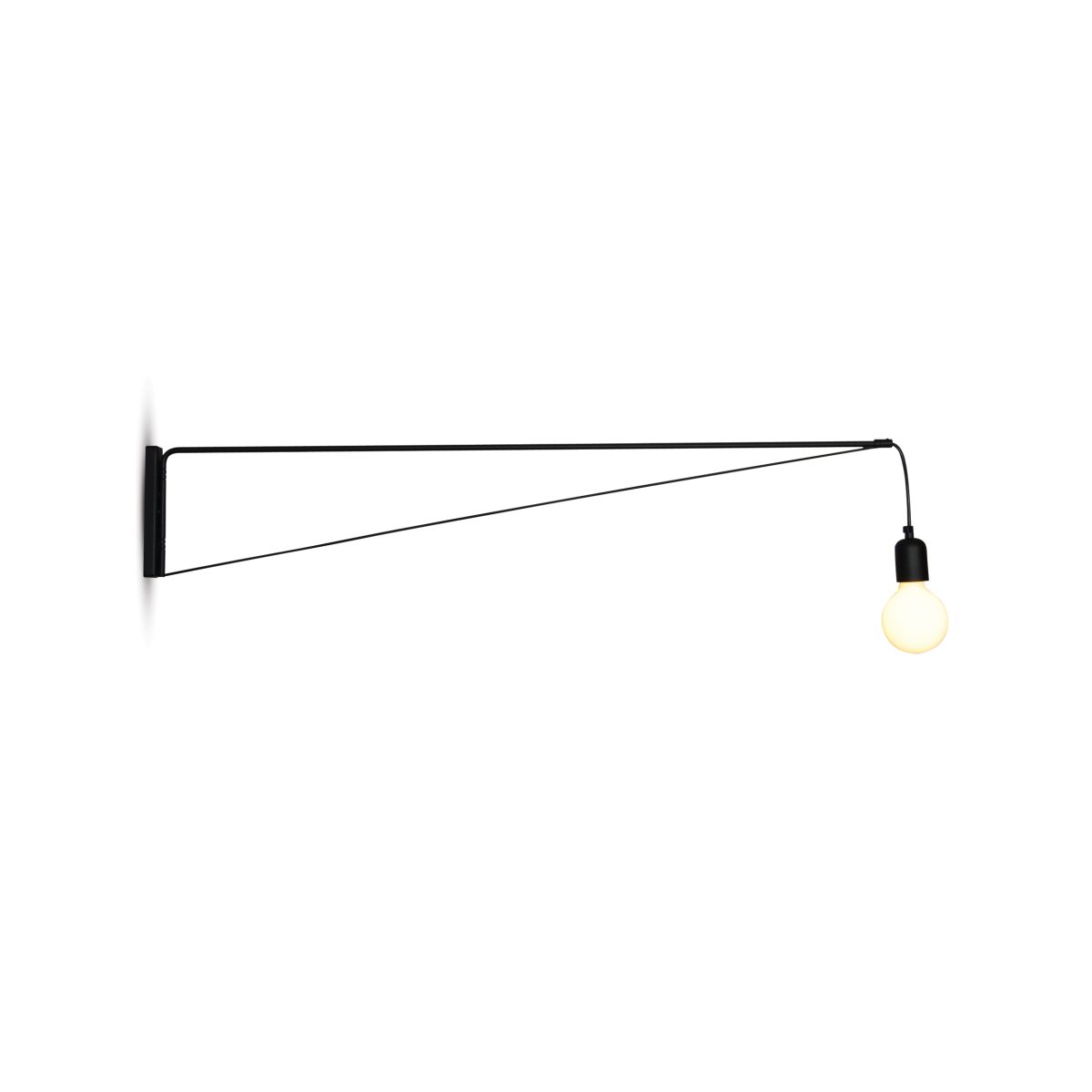 Home Lighting HL-3562-1 NINA BLACK WALL LAMP
