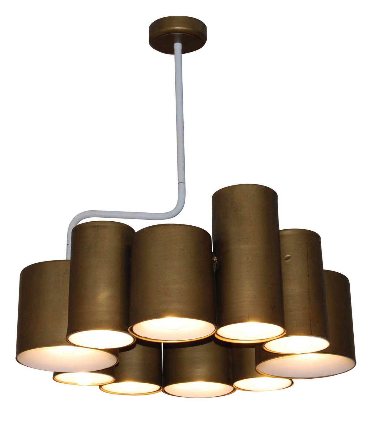 Home Lighting HL-3567-P10 BRODY OLD BRONZE & WHITE PENDANT