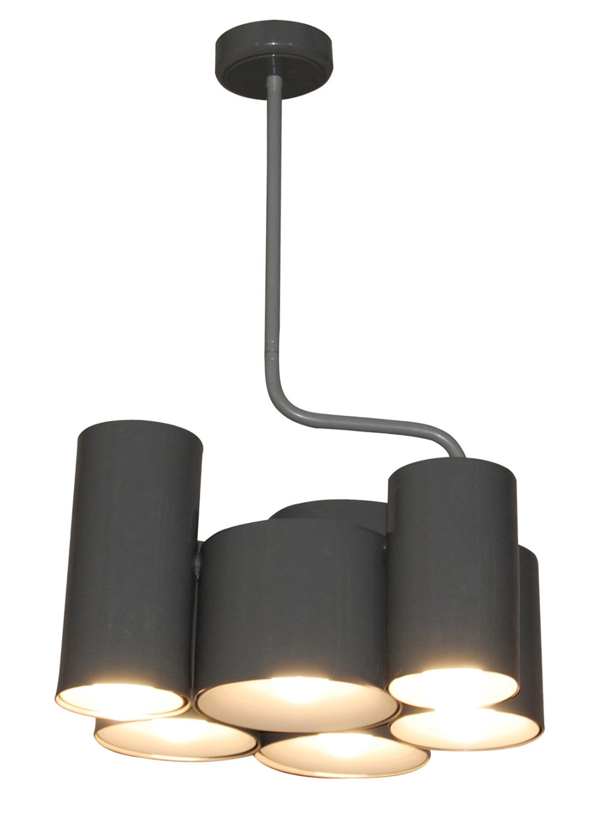 Home Lighting HL-3566-6P BRODY DARK GREY METALLIC PENDANT