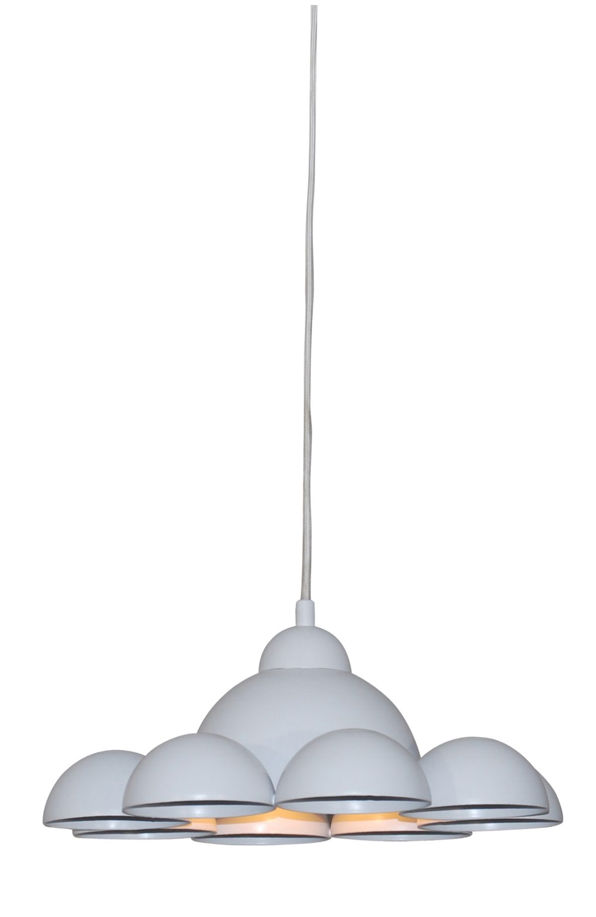 Home Lighting HL-3591-M CONALL WHITE & BRONZE PENDANT