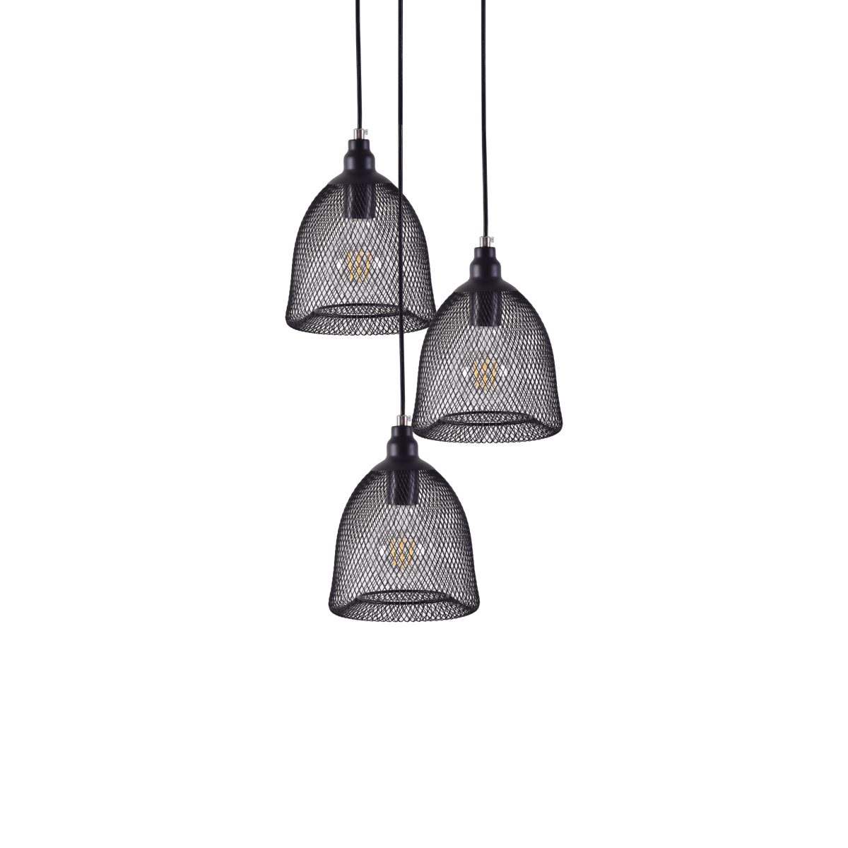 Home Lighting SE 151-20-3 ZOLA PENDANT LAMP BLACK MAT+