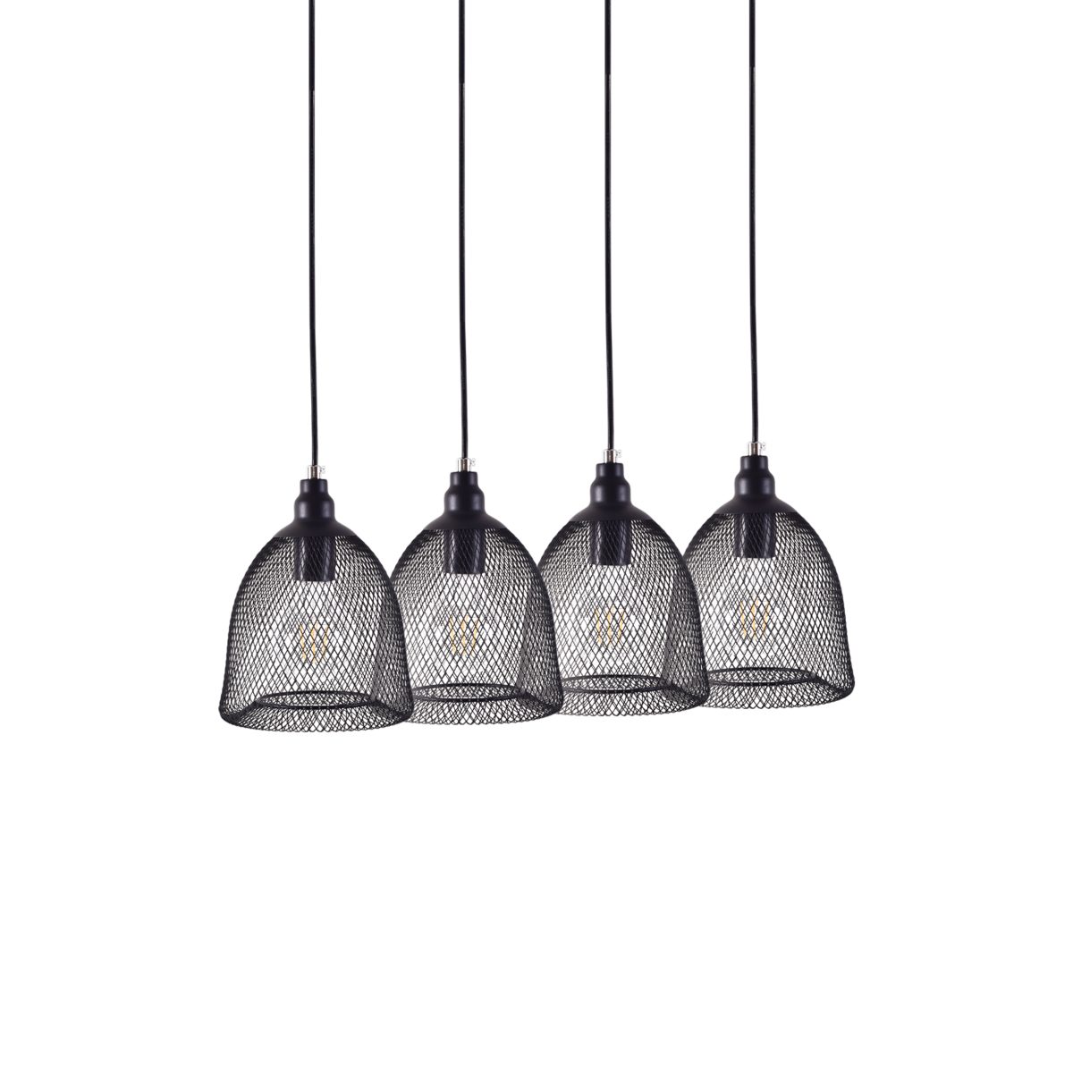 Home Lighting SE 151-20-4 ZOLA PENDANT LAMP BLACK MAT+