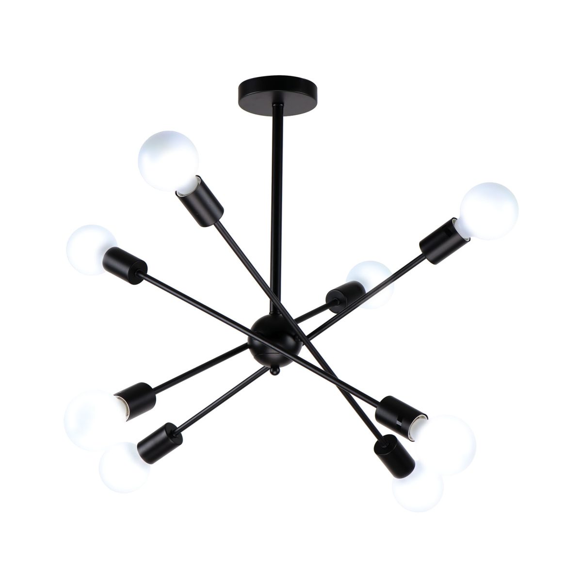 Home Lighting KQ 2629/8 GWEN BLACK PENDANT Δ4