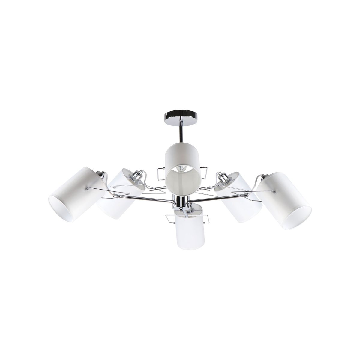 Home Lighting KQ 2654/6 SHIRO CHROME AND WHITE PENDANT Δ4