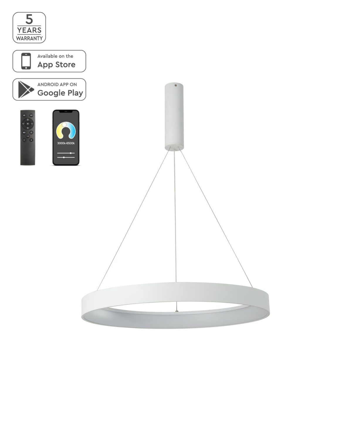 Home Lighting SE LED SMART 60 AMAYA PENDANT WHITE Δ5