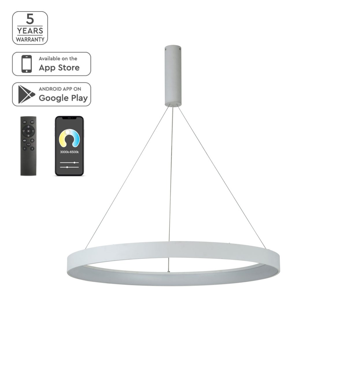 Home Lighting SE LED SMART 80 AMAYA PENDANT WHITE Δ5