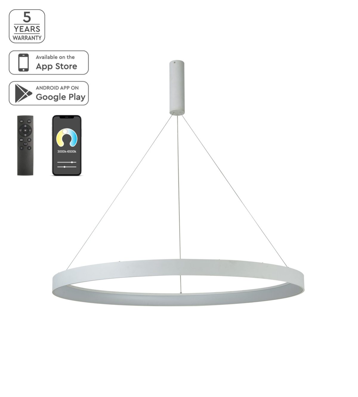 Home Lighting SE LED SMART 100 AMAYA PENDANT WHITE Δ5