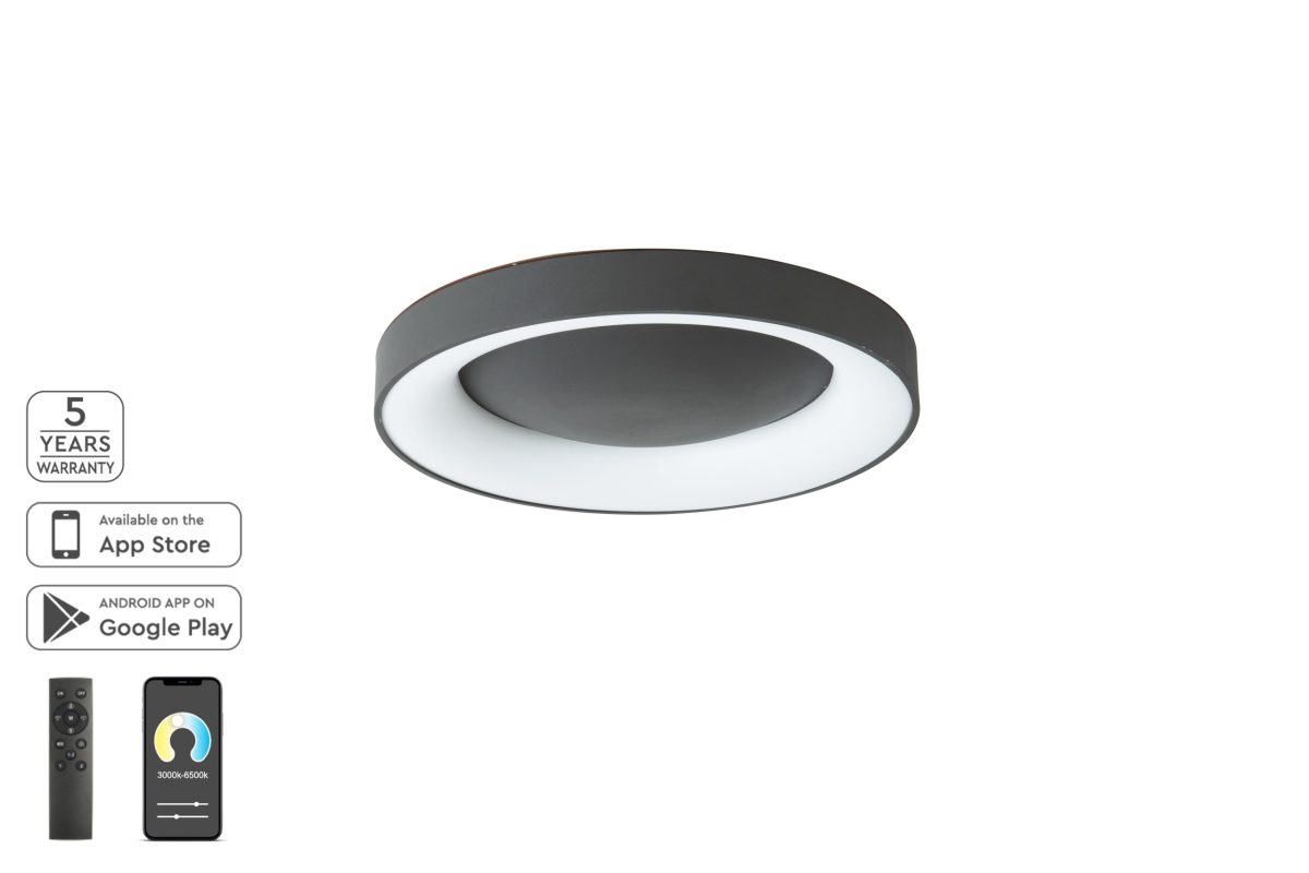 Home Lighting SE LED SMART 60 AMAYA CEILING BLACK Δ3