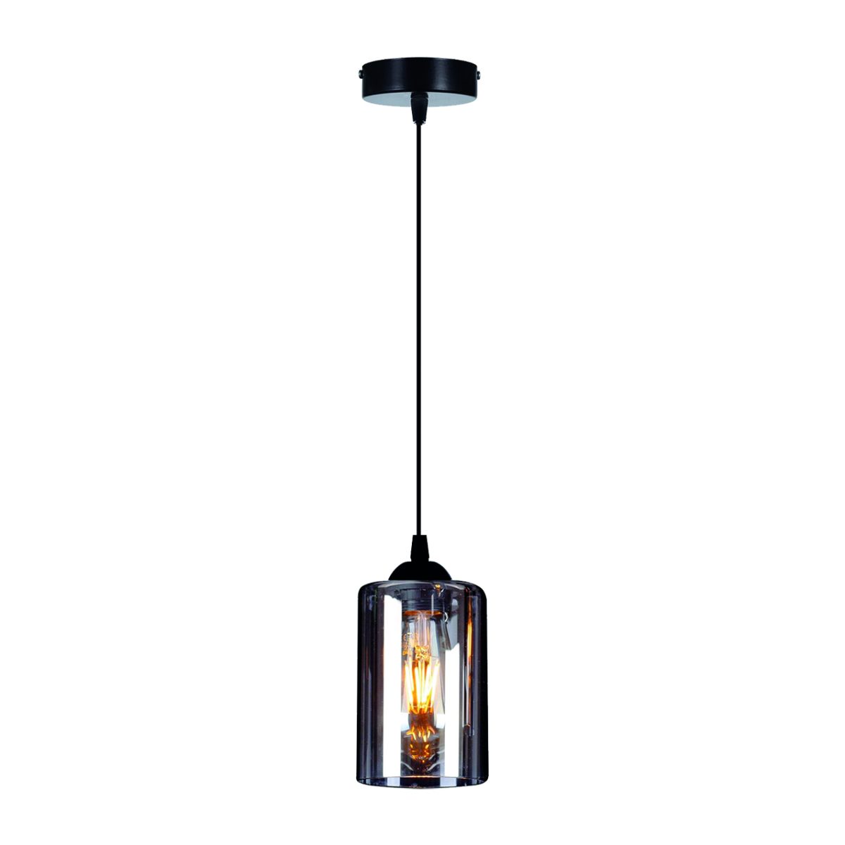 Home Lighting KQ 8877-1 SMOG PENDANT SMOKED GLASS Ζ2