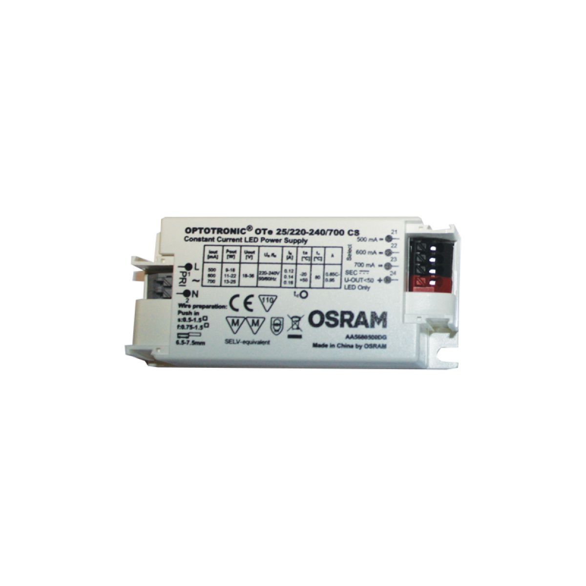 ACA OTE 25/220-240/700 CS OSR      DRIVER