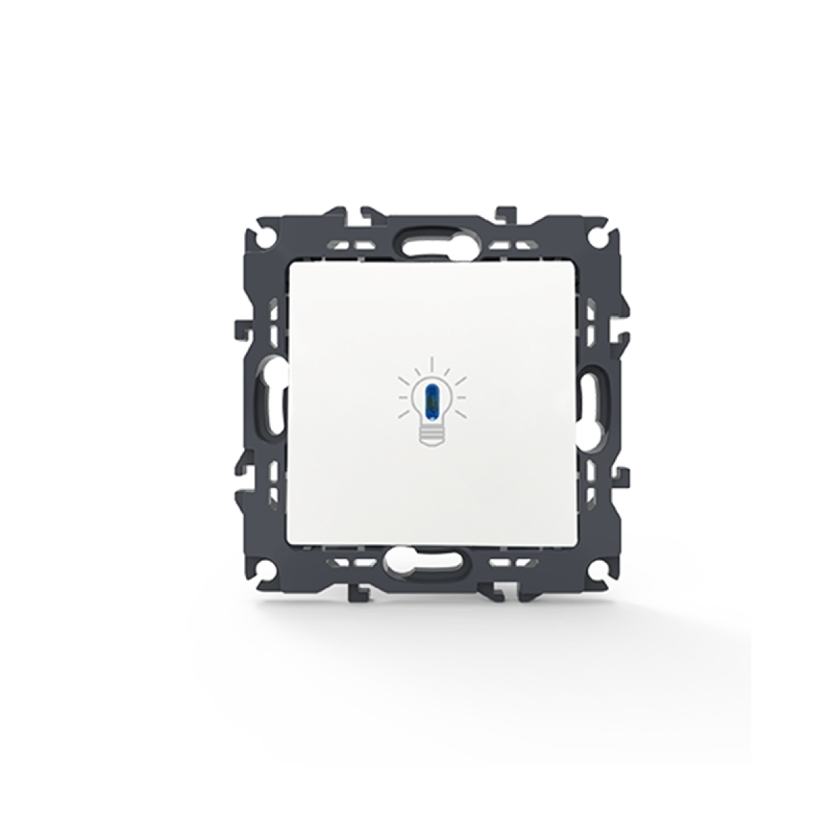 ACA PRIME ΜΠΟΥΤΟΝ ΚΛΙΜΑΚΟΣΤΑΣΙΟΥ & LED ΛΥΧΝΙΑ ΜΕ ΚΛΙΠ 1P 10A 250VAC IP20 ΛΕΥΚΟ