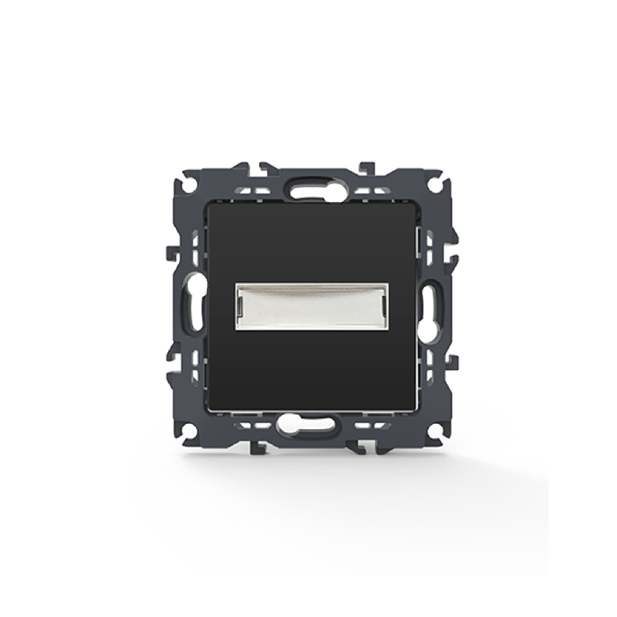 ACA PRIME ΜΠΟΥΤΟΝ ΕΠΙΓΡΑΦΗΣ & LED ΛΥΧΝΙΑ (12VAC) ΜΕ ΚΛΙΠ 1P 10A 250VAC IP20 MAT ΑΝΘΡΑΚΙ
