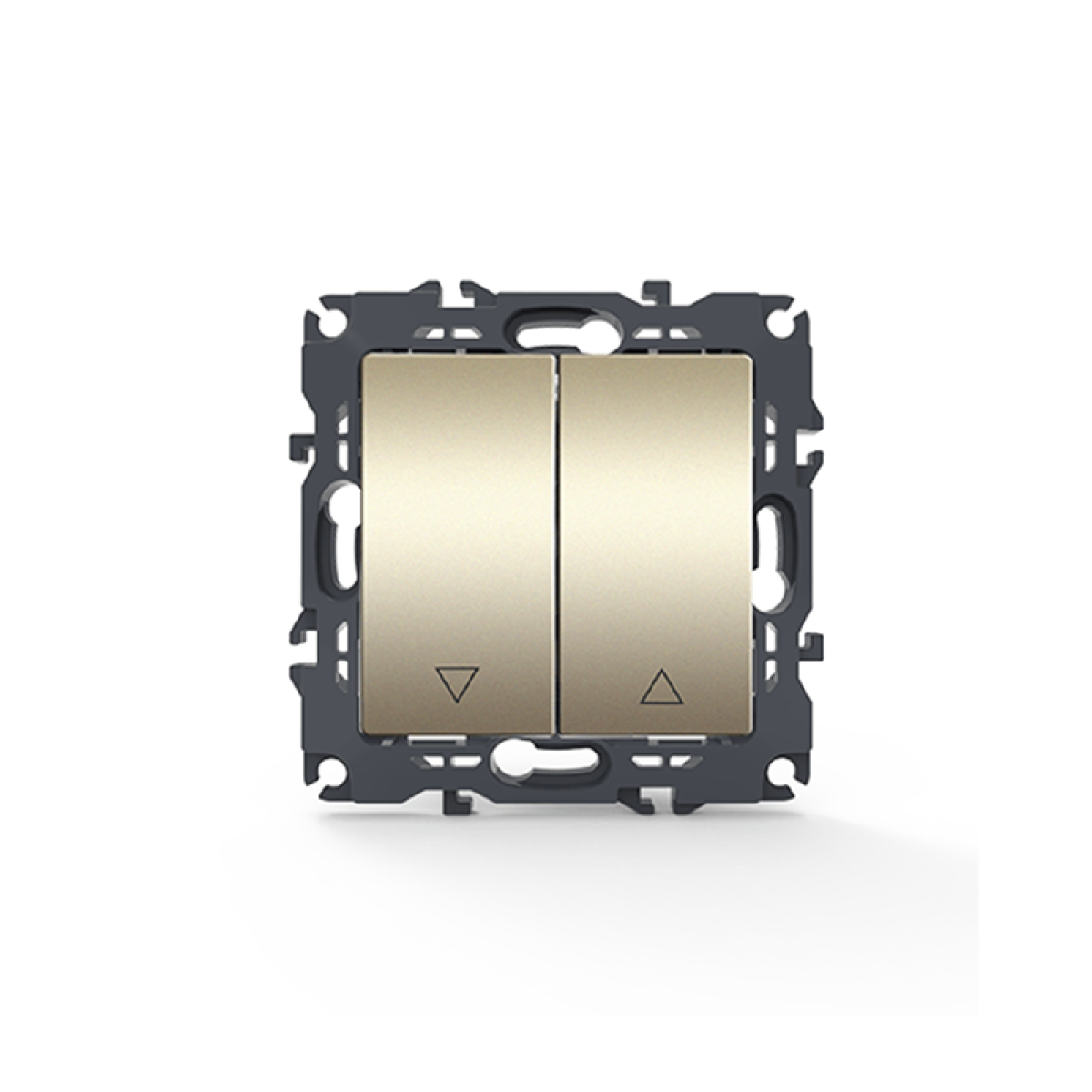 ACA PRIME ΜΠΟΥΤΟΝ ΡΟΛΛΩΝ ΜΕ ΚΛΙΠ 1-1P 10A 250VAC IP20 MAT ΣΑΜΠΑΝΙΖΕ